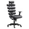 Unico High Back Office Chair With Lumbar Support Adjustable Arms Steel Frame
